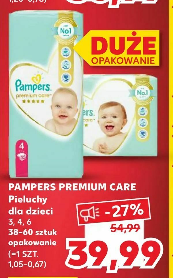 pampers newborn 2 5kg 43 szt