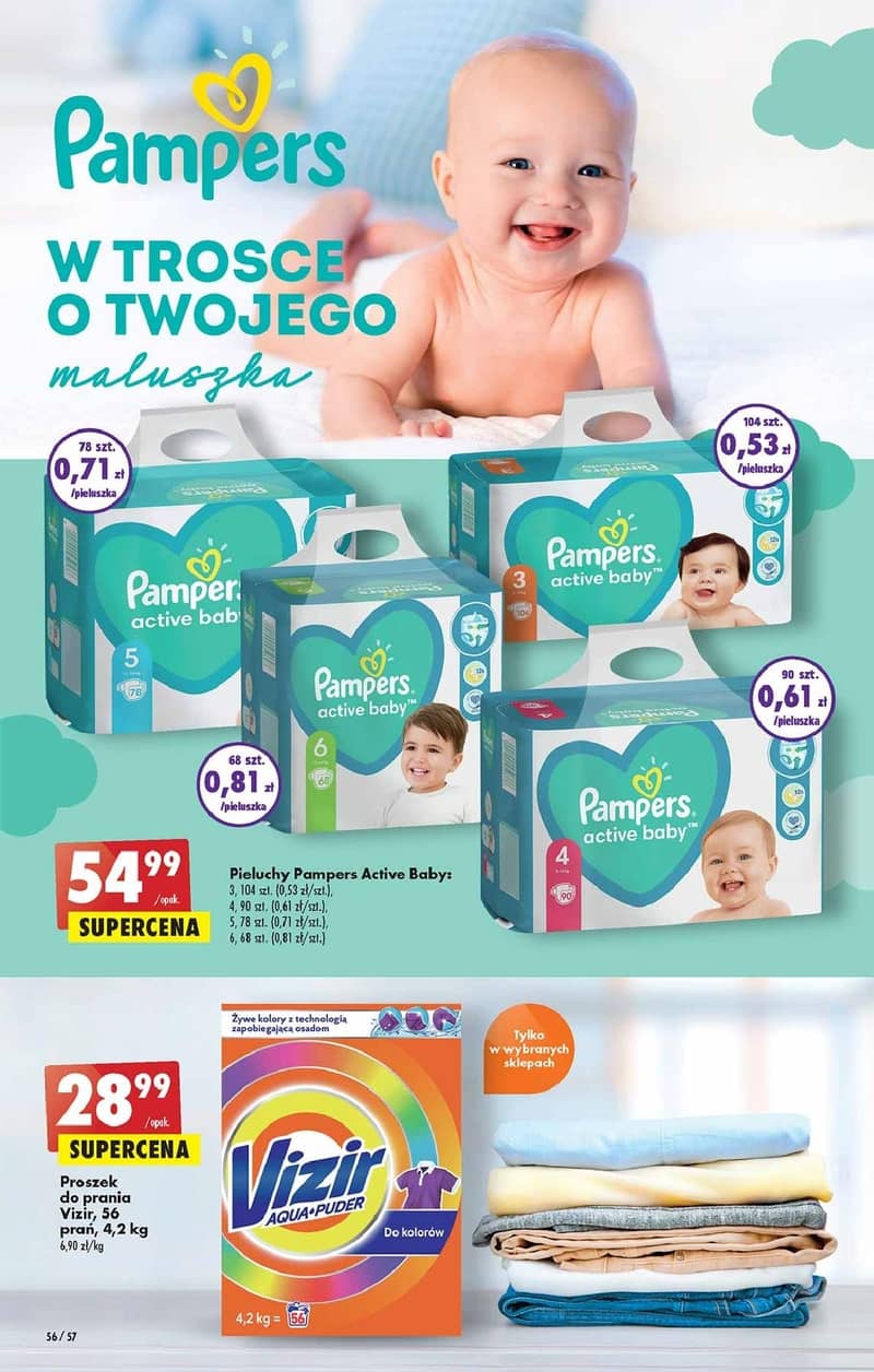 pampers active baby 3 6-10 kg 208 szt