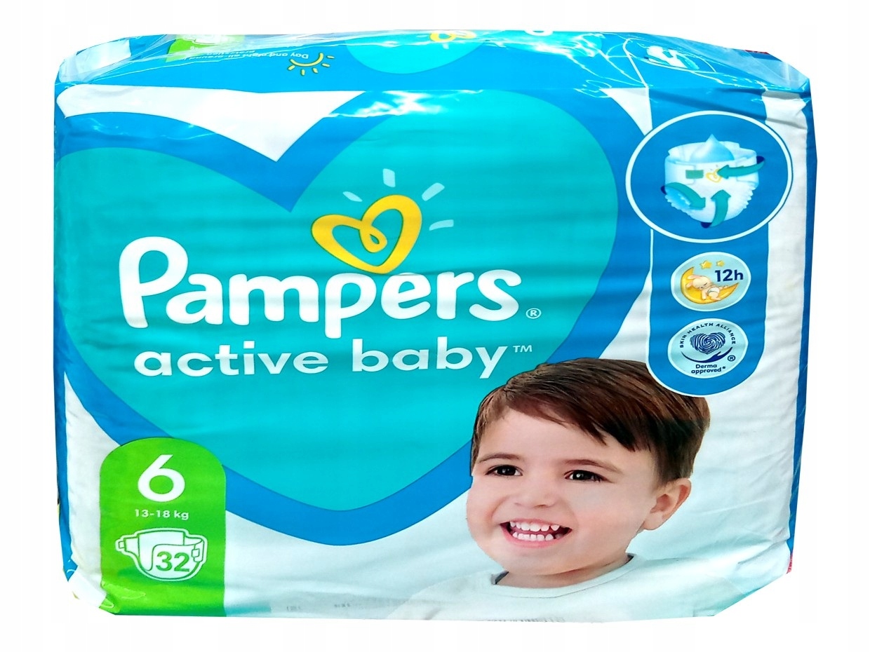 pampers active baby pieluchy rozmiar 4 maxi mounth opack