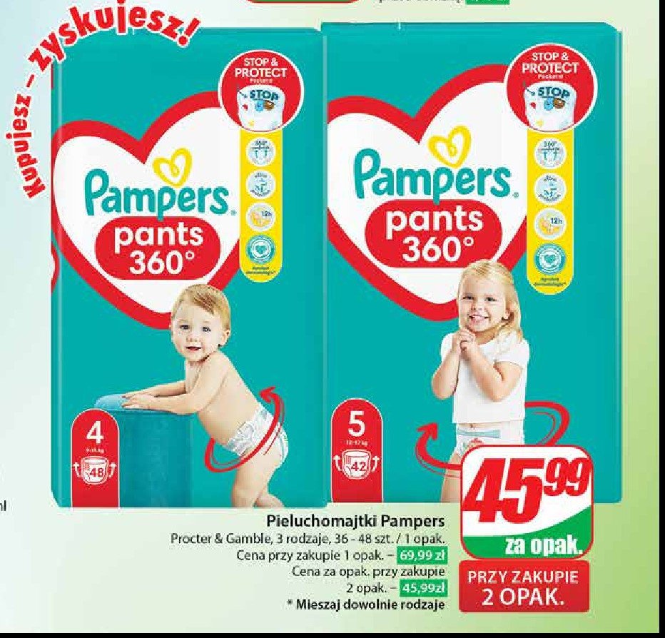 pampers active baby 4 64 szt