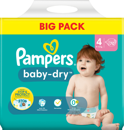 pampers pieluch pudło