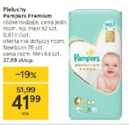 chusteczki nawilżane pampers sensitive w pudełku