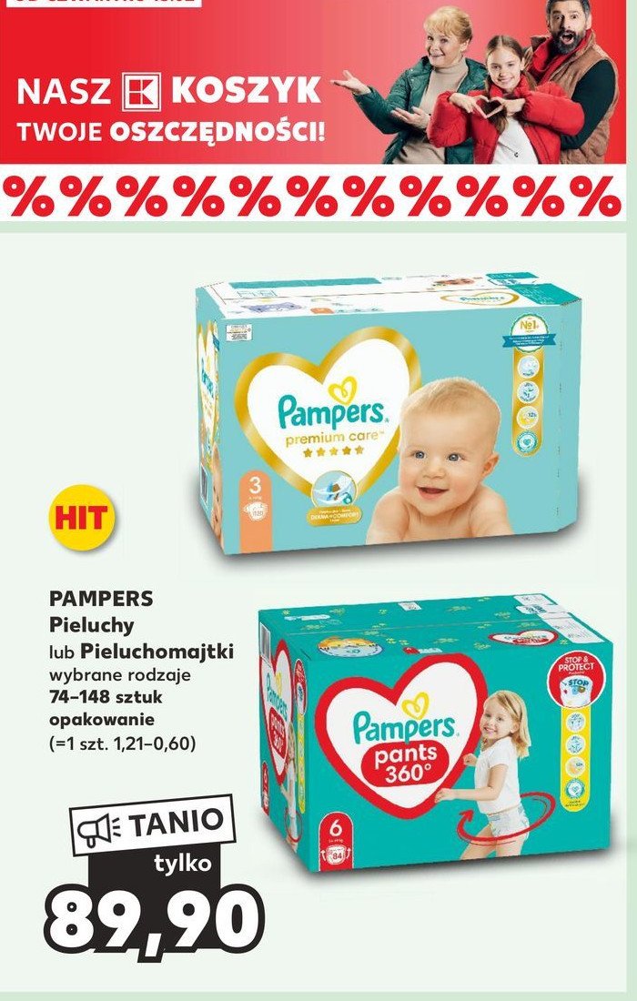 opakowania pampers premium care