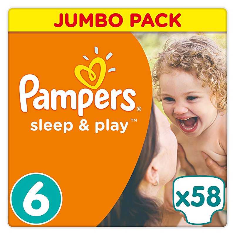 pampers active baby niebieski