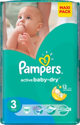 pampers active baby 62 szt