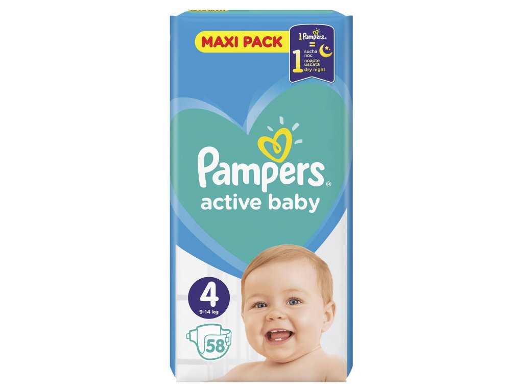 pampers active baby dry 4 76 szt