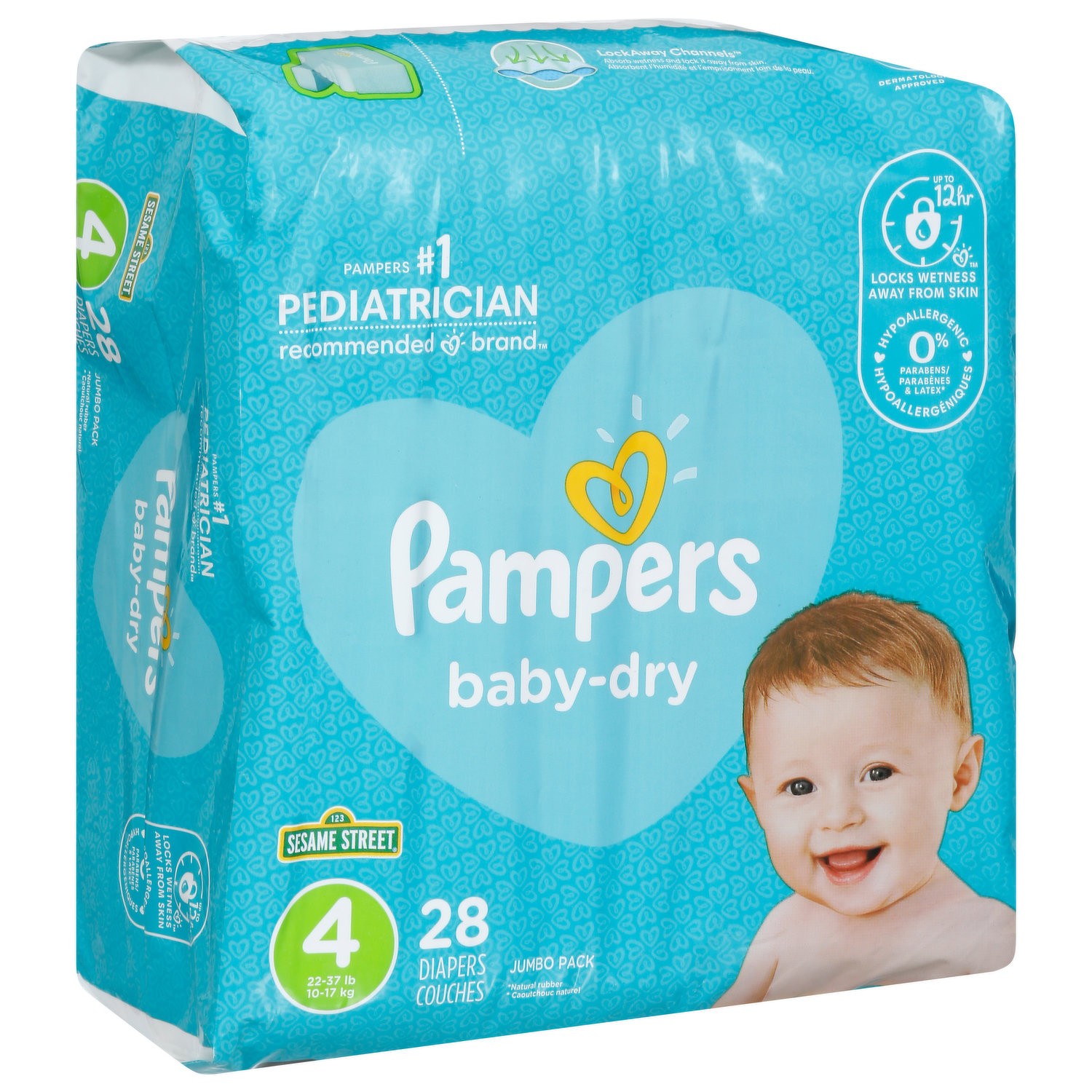 pampers 4+ 96 szt