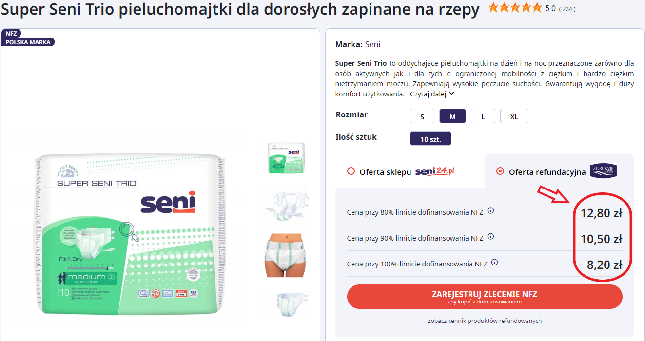 pochłaniacz pampers