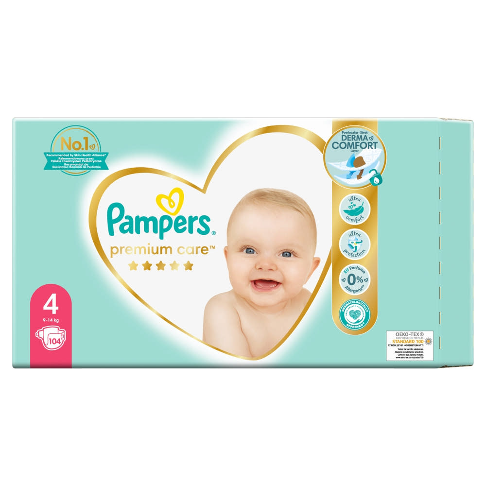 pieluchomajtki pampers mega box 4+