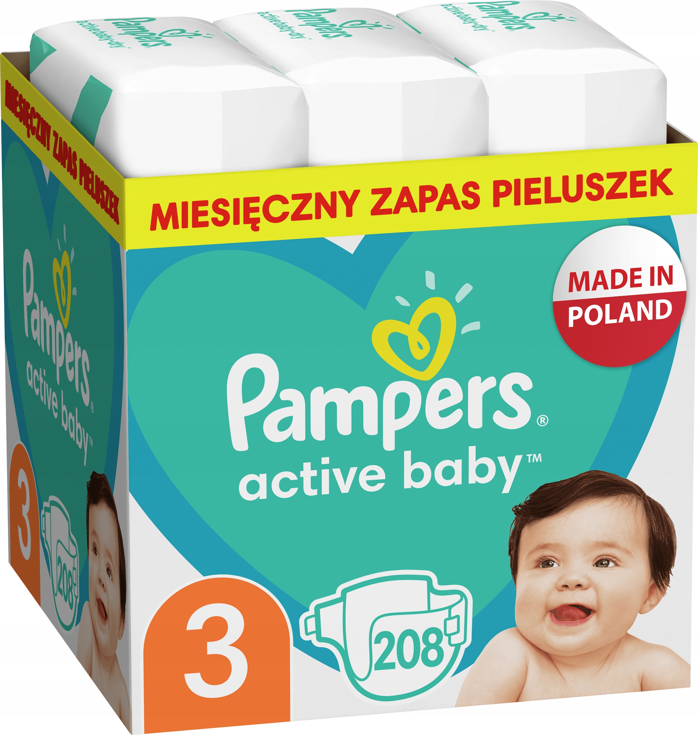 pieluchy 2 mega paka cena pampers