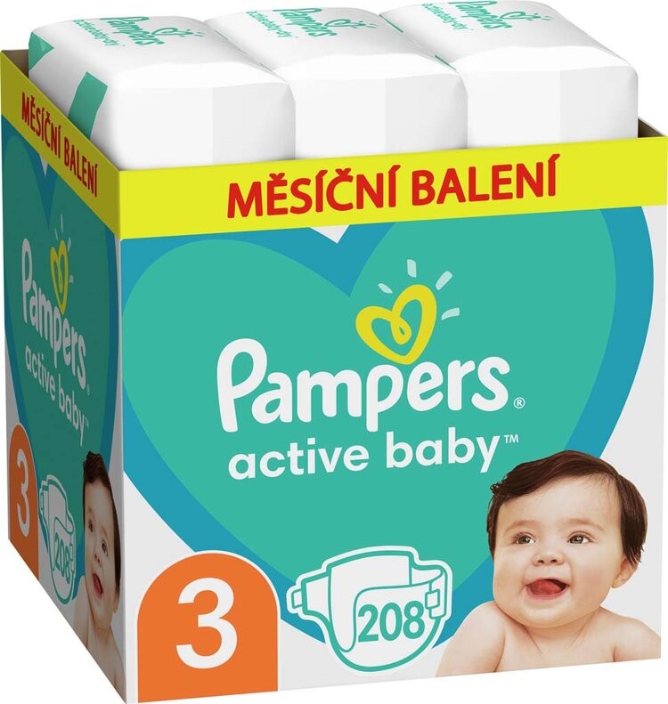 pampers pieluchy active baby 4 maxi 174 sztuki