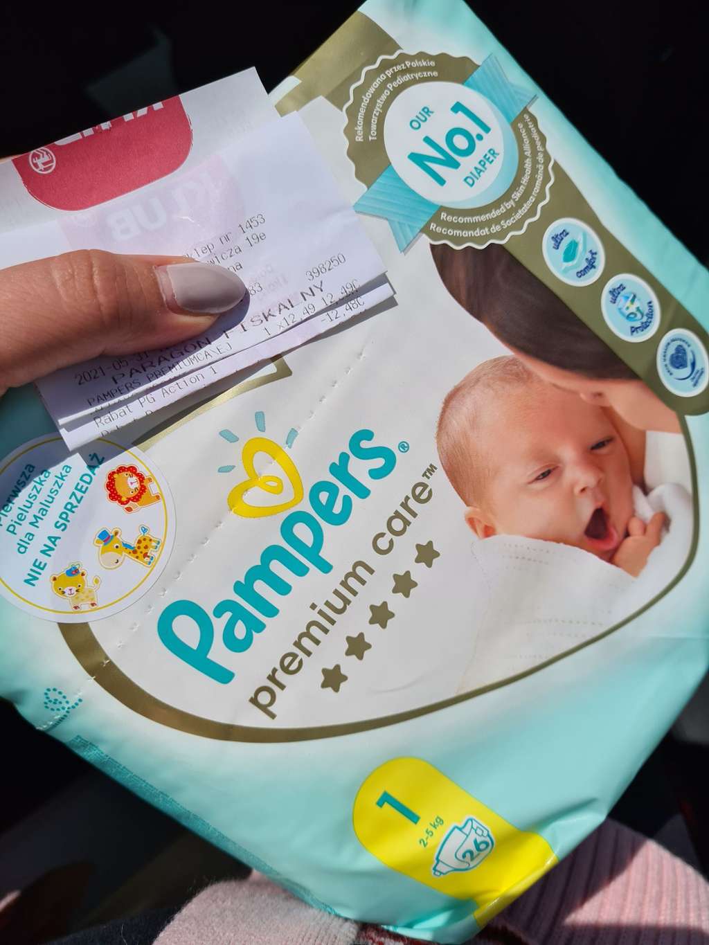 pampers niebieska wysciolka