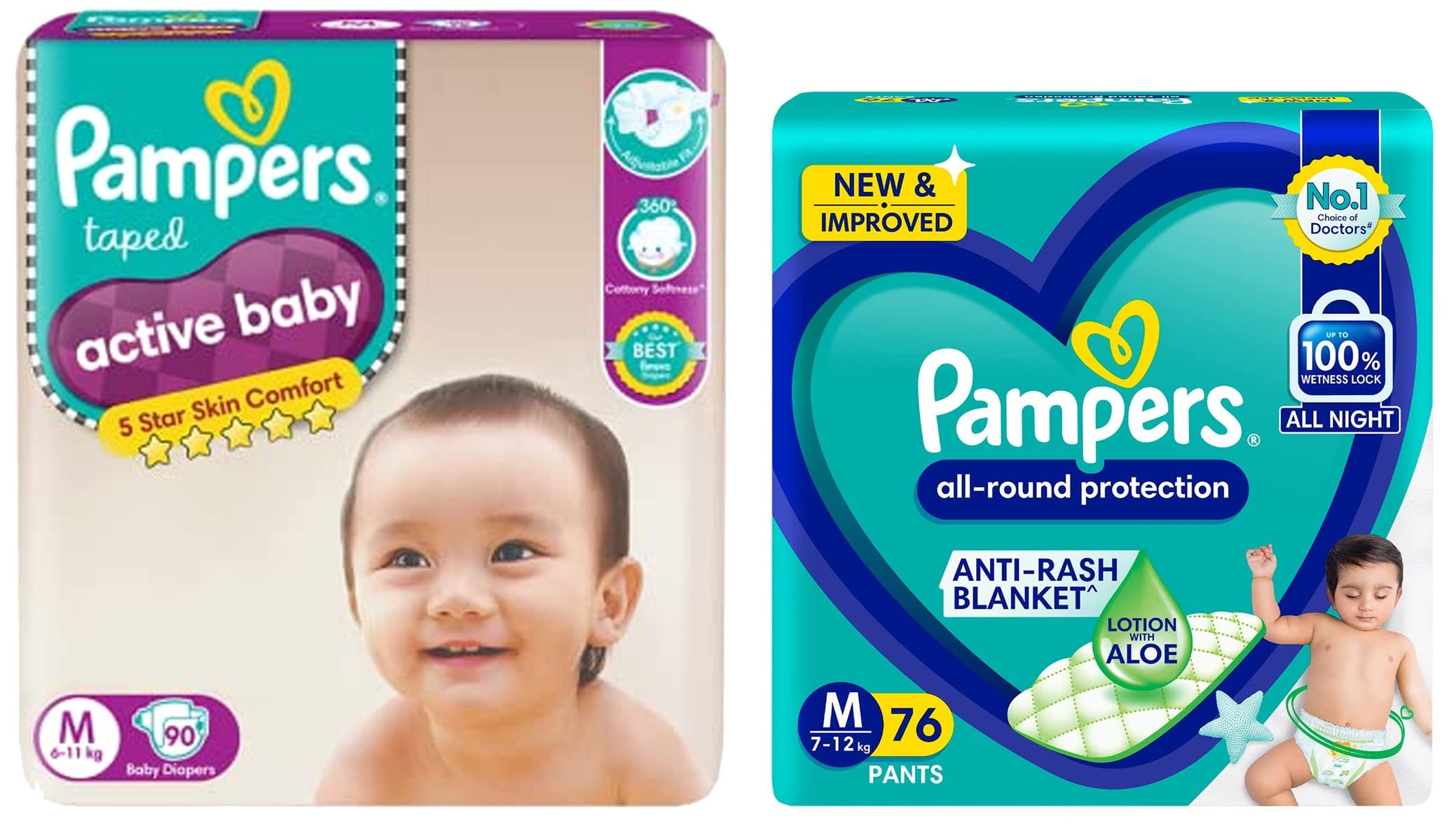 mega paka pampers pielichomajtki 5