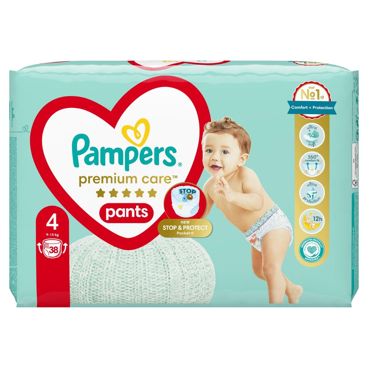 pampers przód tył