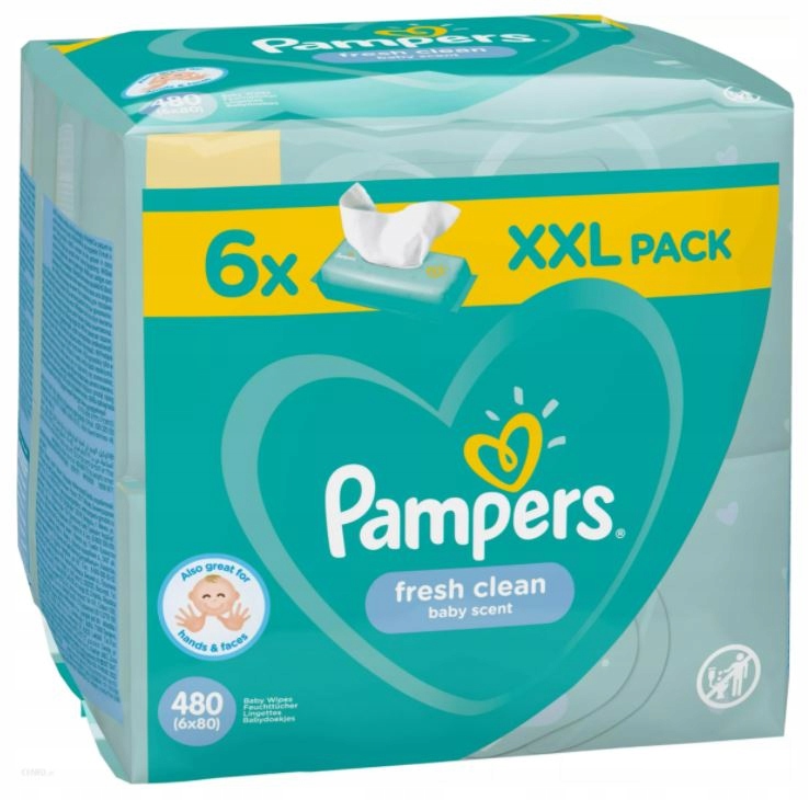 chusteczki pampers sensitive box