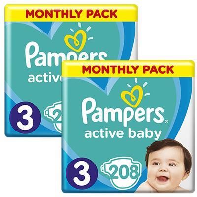 pampers active baby 4+ 120