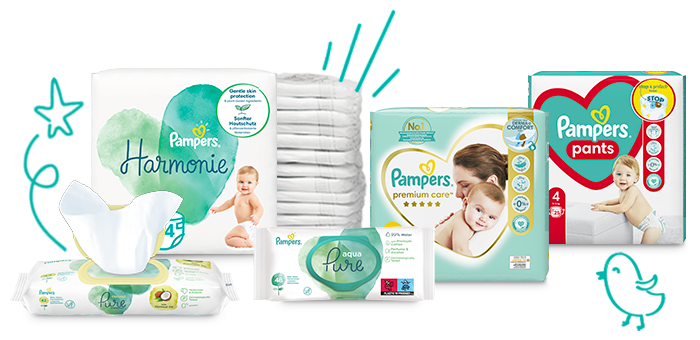 pampers 76 szt 2