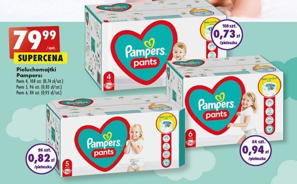 majtki pampers z paskiem kleju