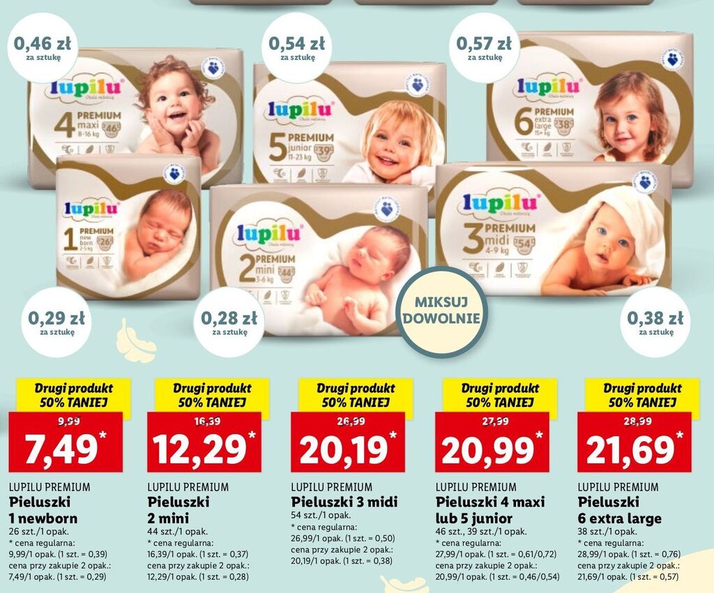 pampers premium 3 zapas na miesiąc