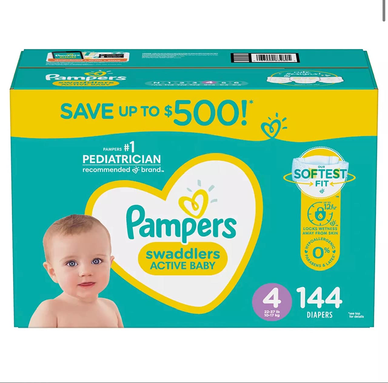 pampers 4 174 sztuk