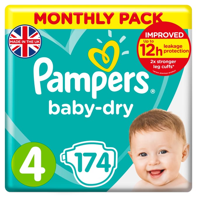 najtańsze pampers care 4