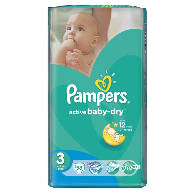 pampers baby dry 4 34 szt