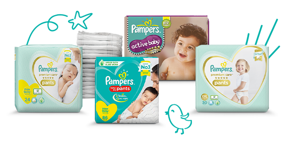 przedziały wagowe pieluch pampers