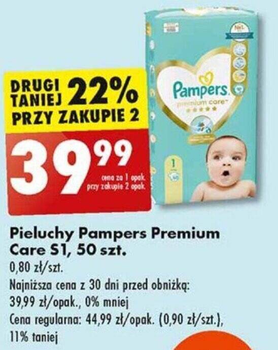 auchan pampers premium care 4 cena