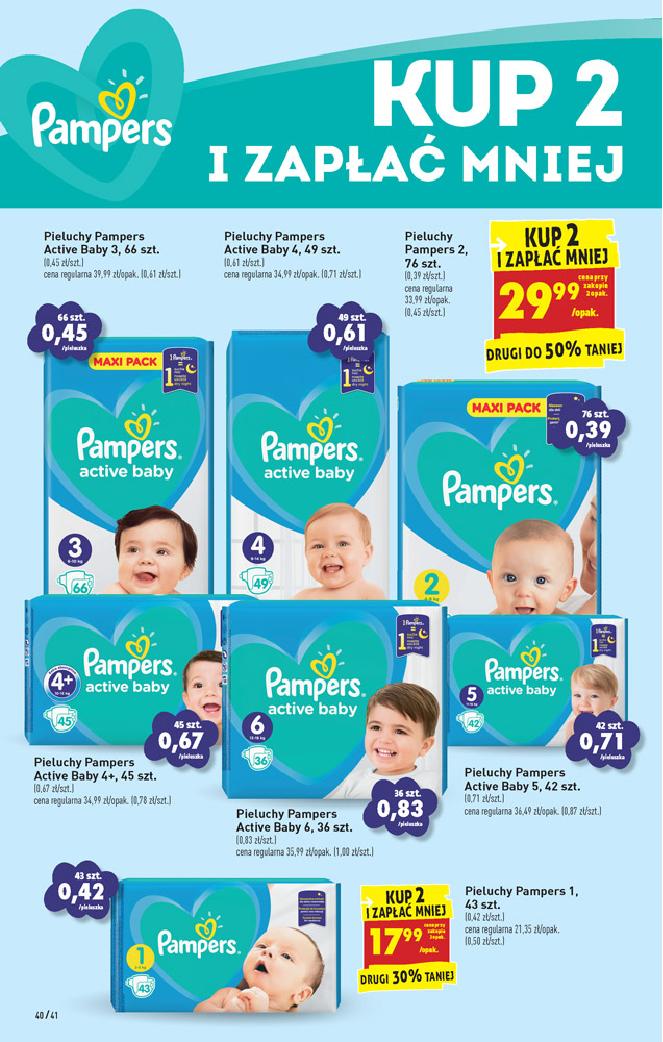 pieluchy pampers pants6 promocja