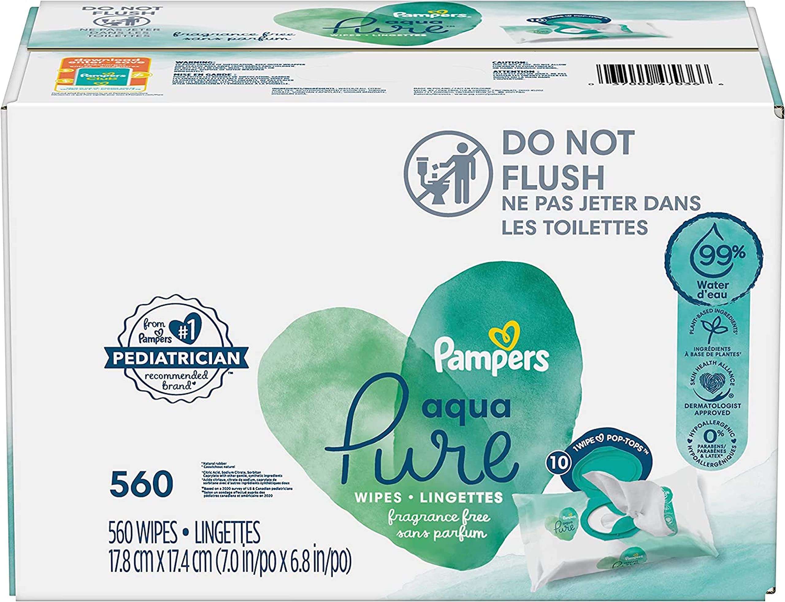 pampers chusteczki aqua pure rossmann