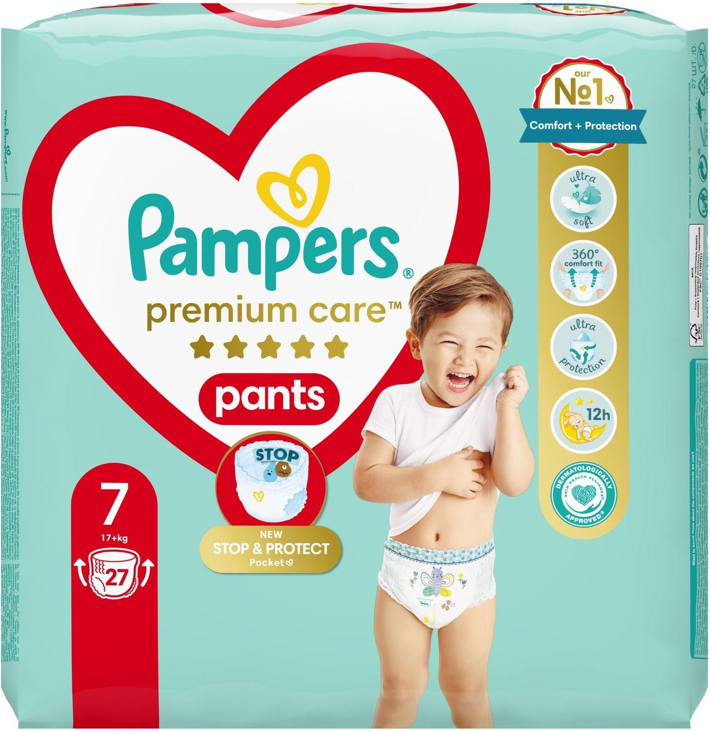 pampers care premium 3 40 sztuk