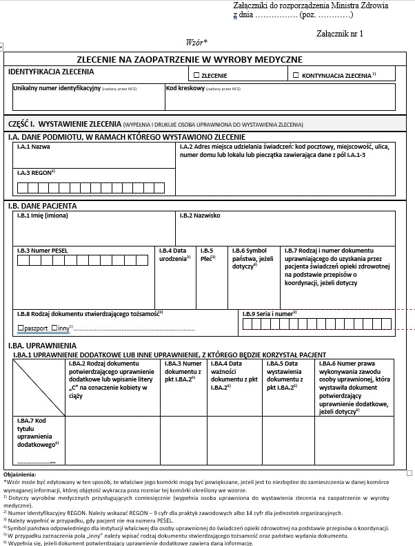 informator refundacja pieluchomajtki uprawnienia