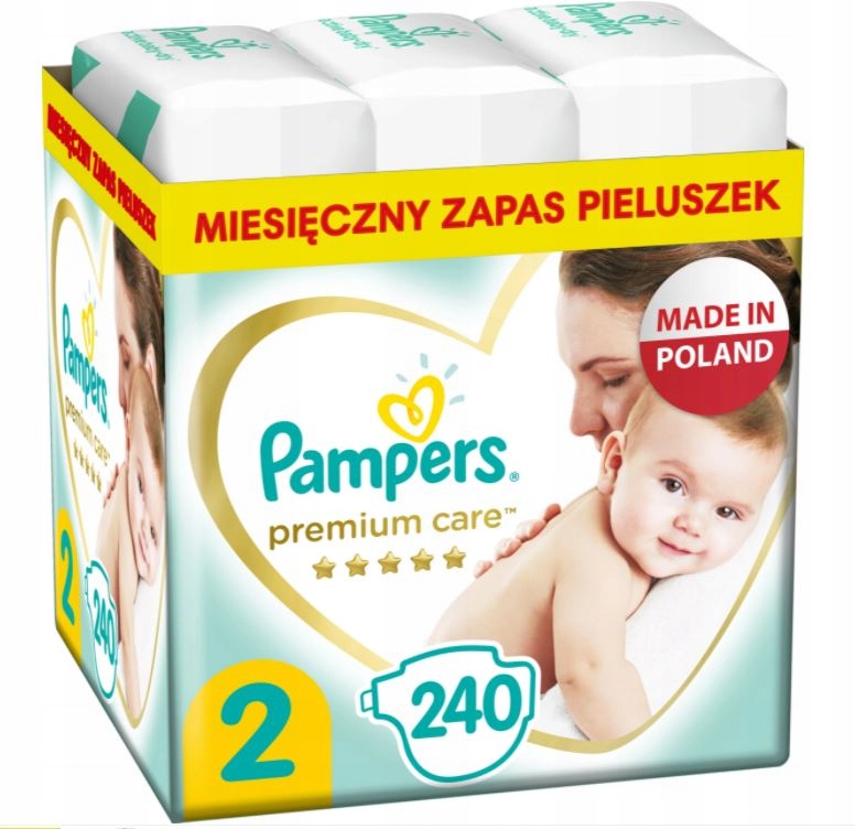 roczny zapas pieluch pampers