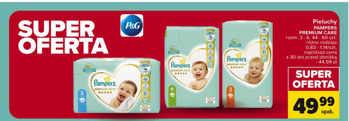 pampers premium care pieluchomajtki rozmiar 4 maxi 38 szt