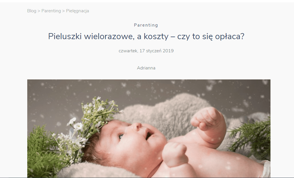 huśtawka pampers