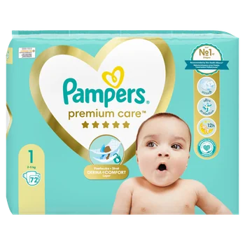 small girl in pampers