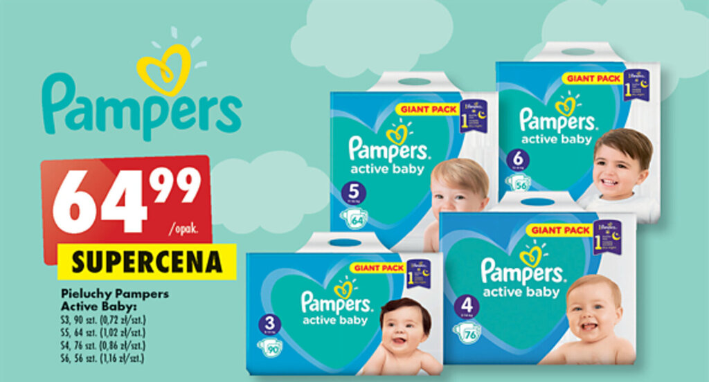 pampers active baby-dry pieluszki jednorazowe