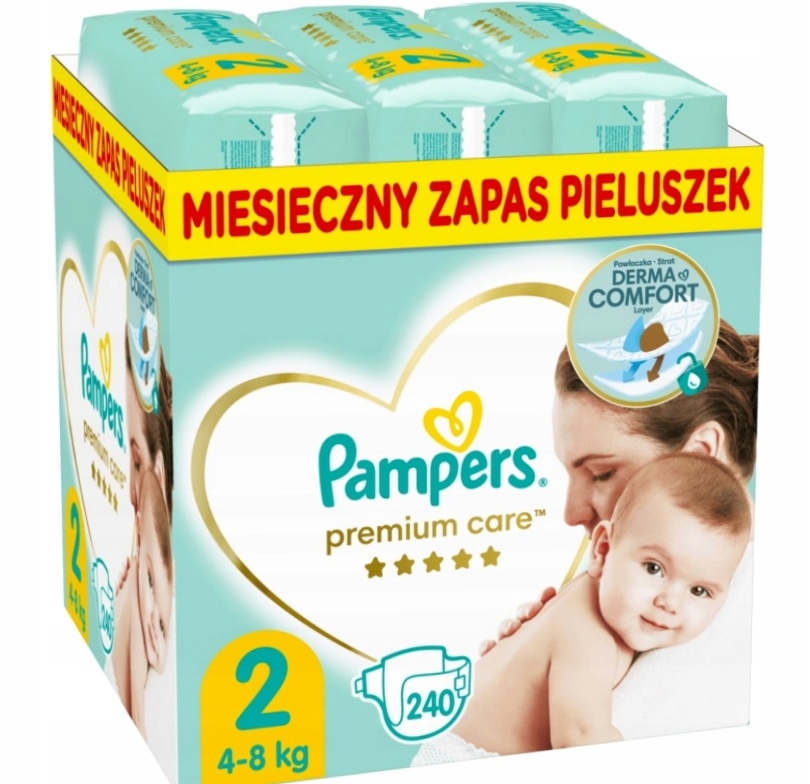 pampers newborn z wycięciem na pępek