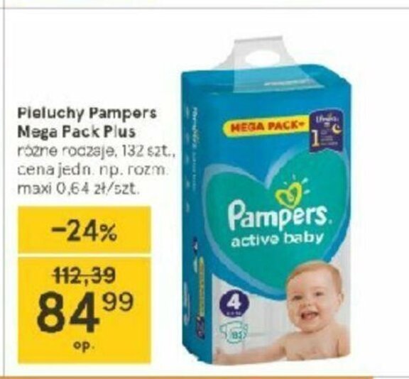 tesko pieluch pampers