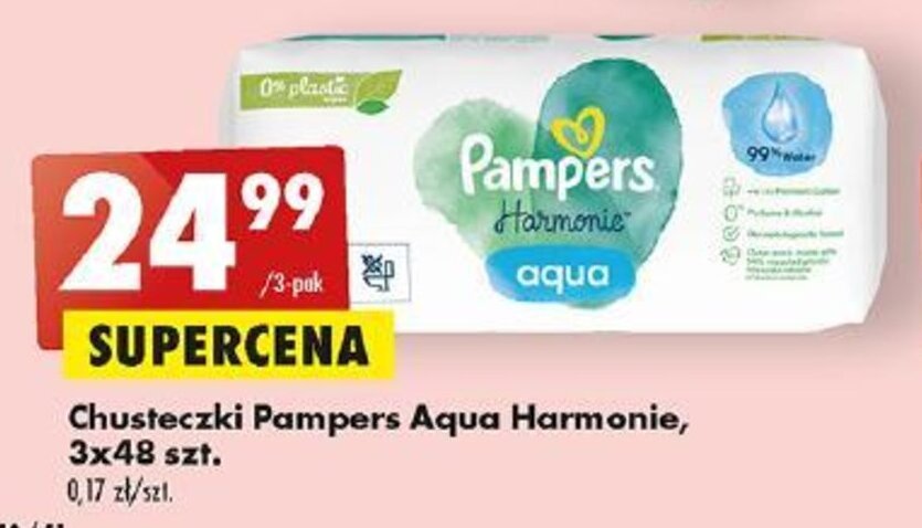 pampers z wodą