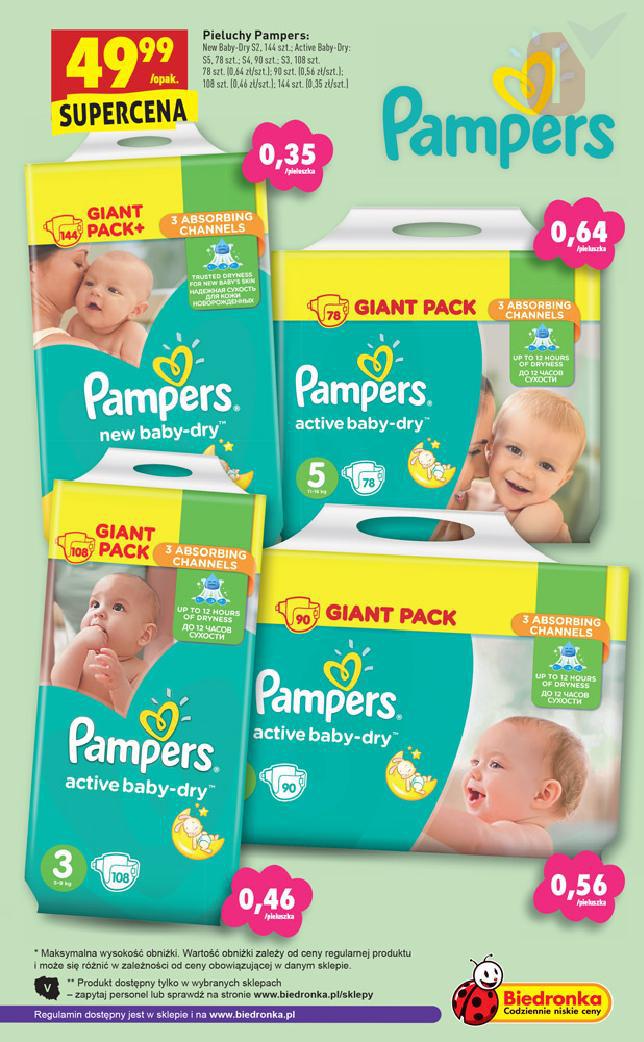 pampers new baby-dry pieluchy rozmiar 1 newborn 43