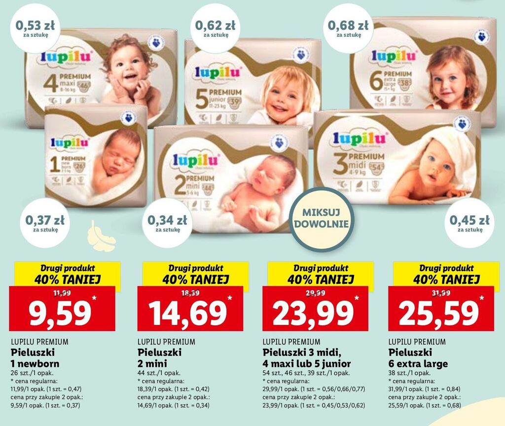 pampers małe opakowanie r.2 cena