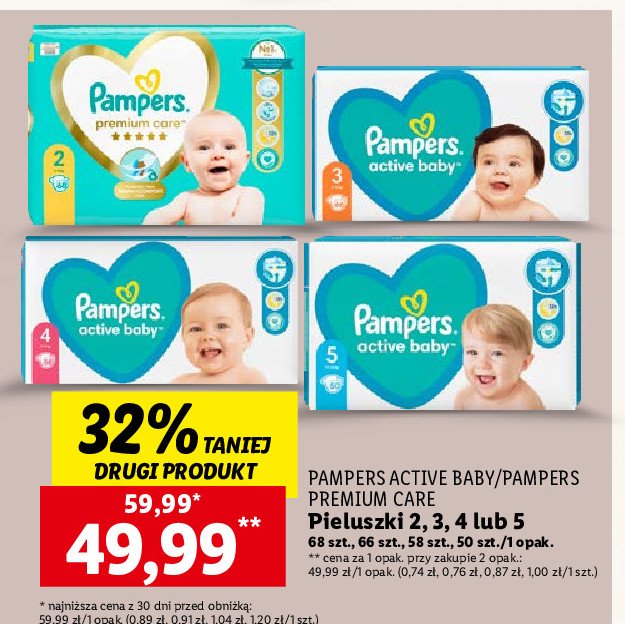 pampers białe 1