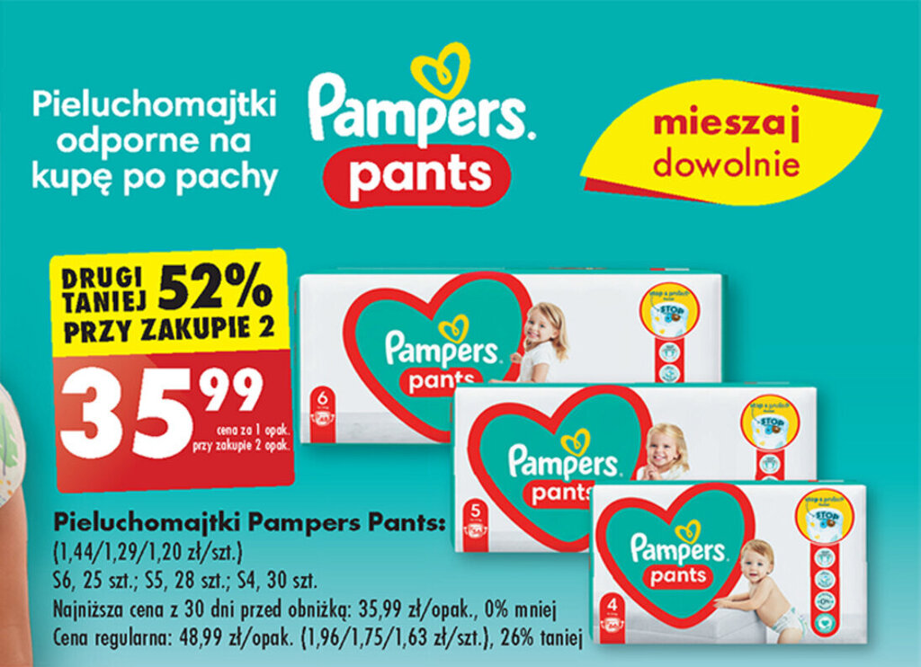 rossmann pieluchomajtki pampers 6