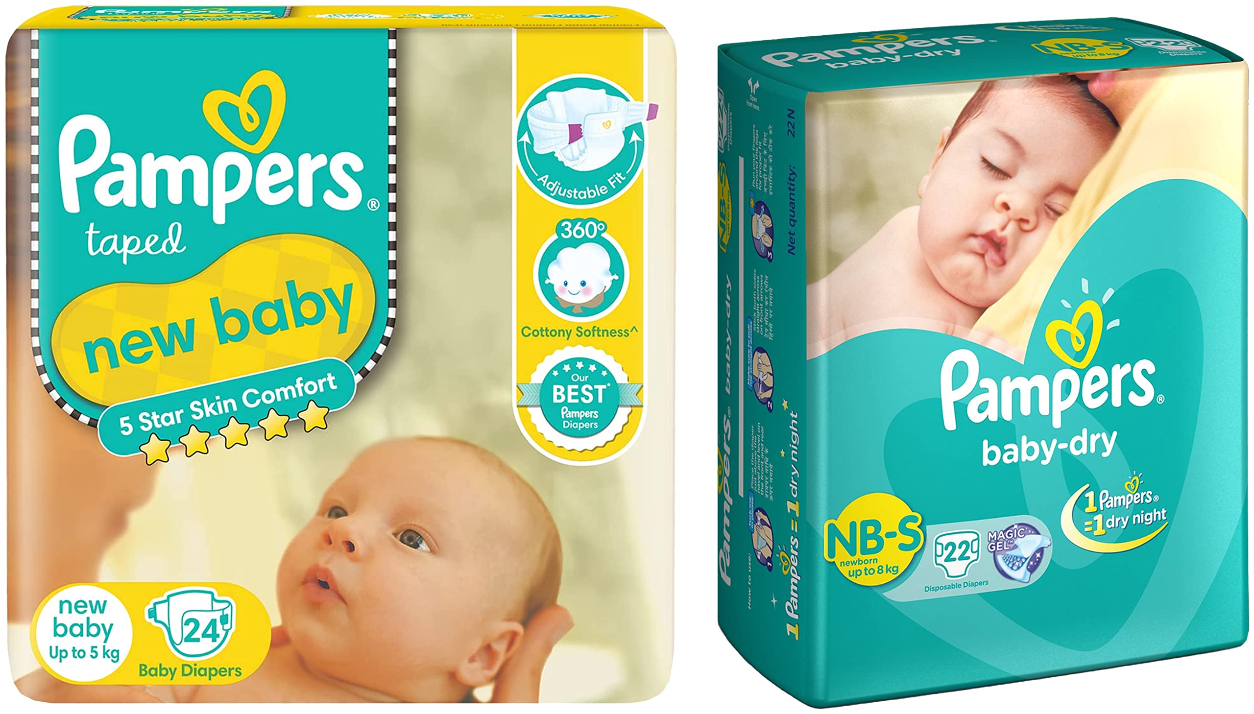 pampers premium care rozmiar 3 midi 5-9 kg 120 pieluszek