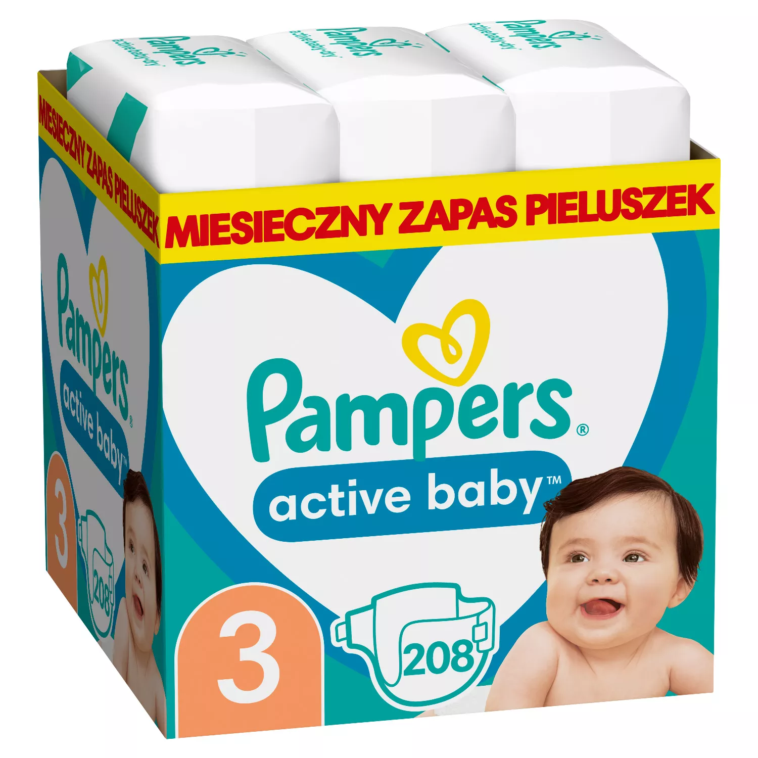 pieluchy pampers active baby mega box plus 4 maxi xxl