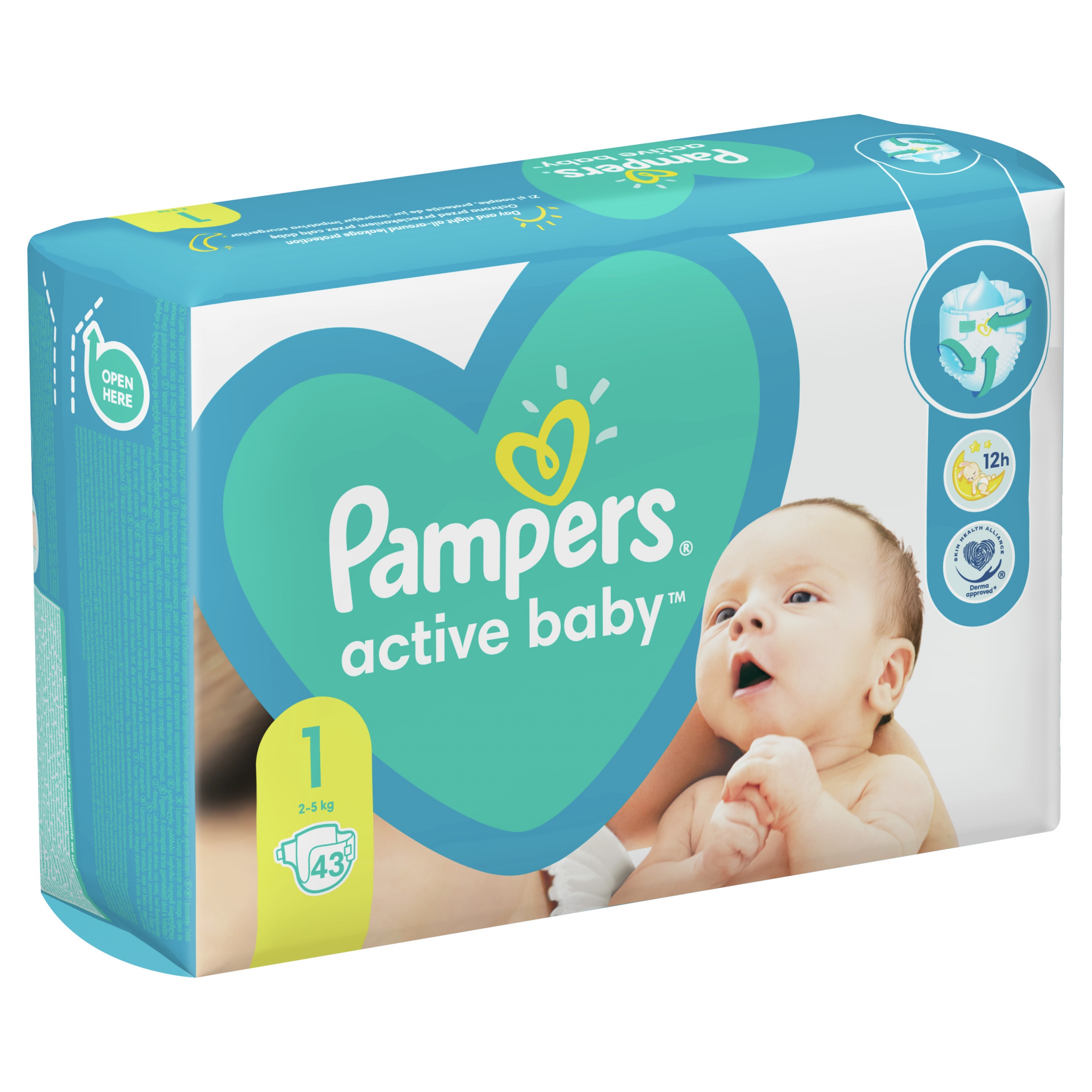 pampers newborn z wycięciem na pępek