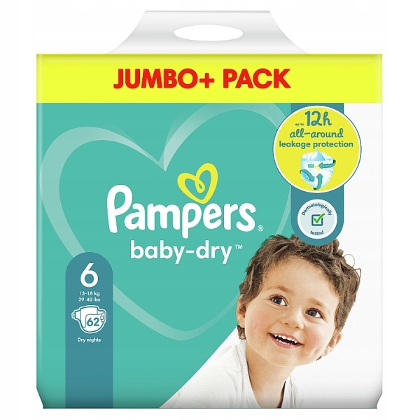 pampers majtki 6