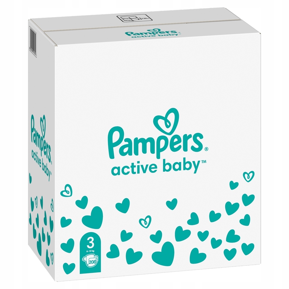 pamper active baby 4 174 szt