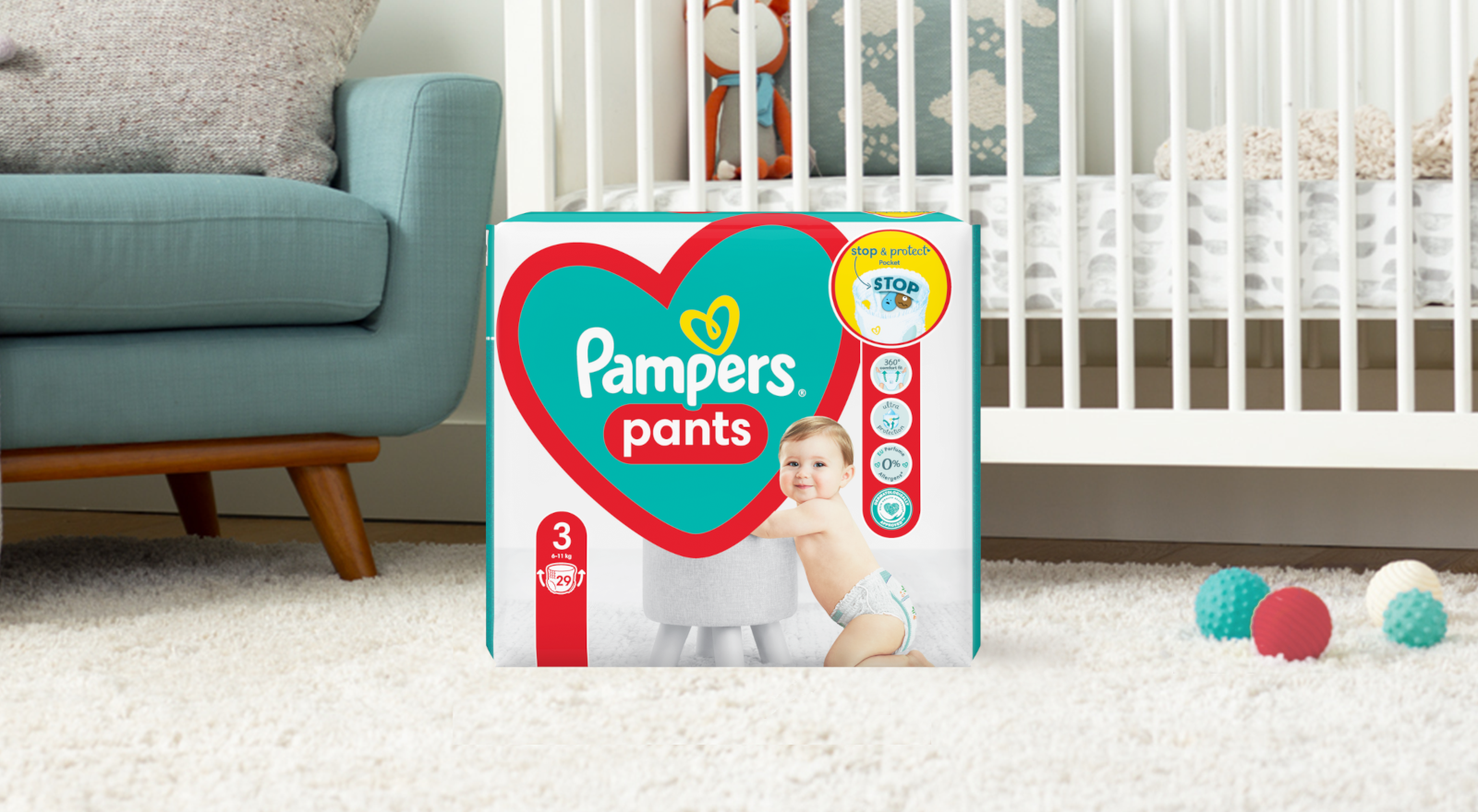 chusteczki nawilżane pampers 6x64 leclerc